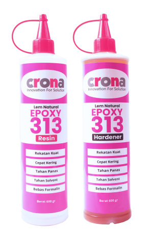 Lem Epoxy kayu Lem kayu ke besi Lem tahan air Lem Crona Lem Crona 313