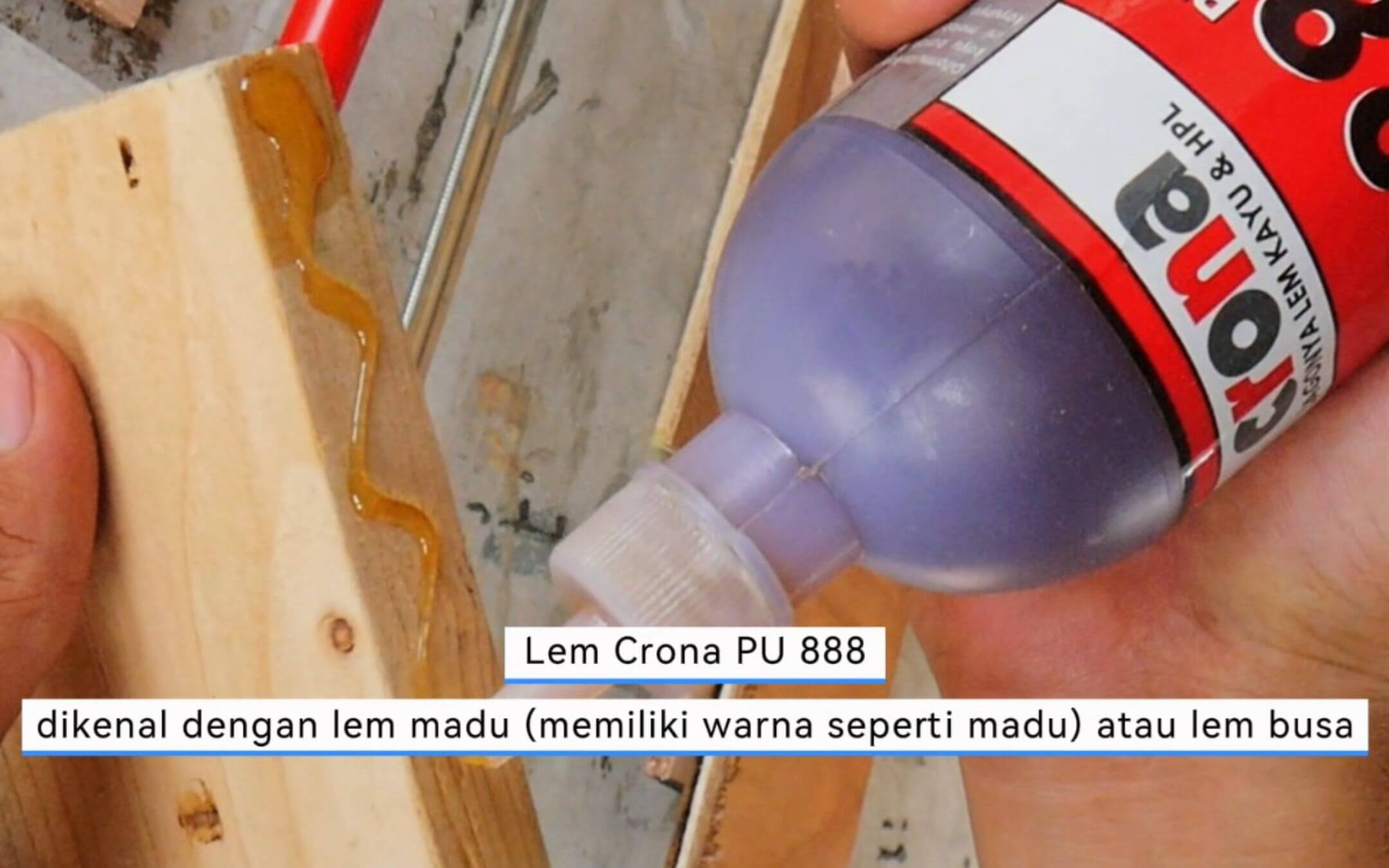 Lem kayu tahan air untuk kayu basah