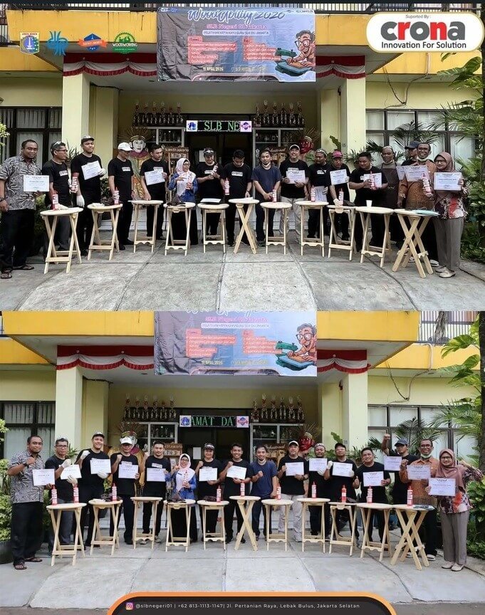 SLB Negeri 01 Jakarta, Woodsorker, Kem Crona 234 SR, Lem Crona 222 WRG. kerajinan kayu, DIY. kriya kayu