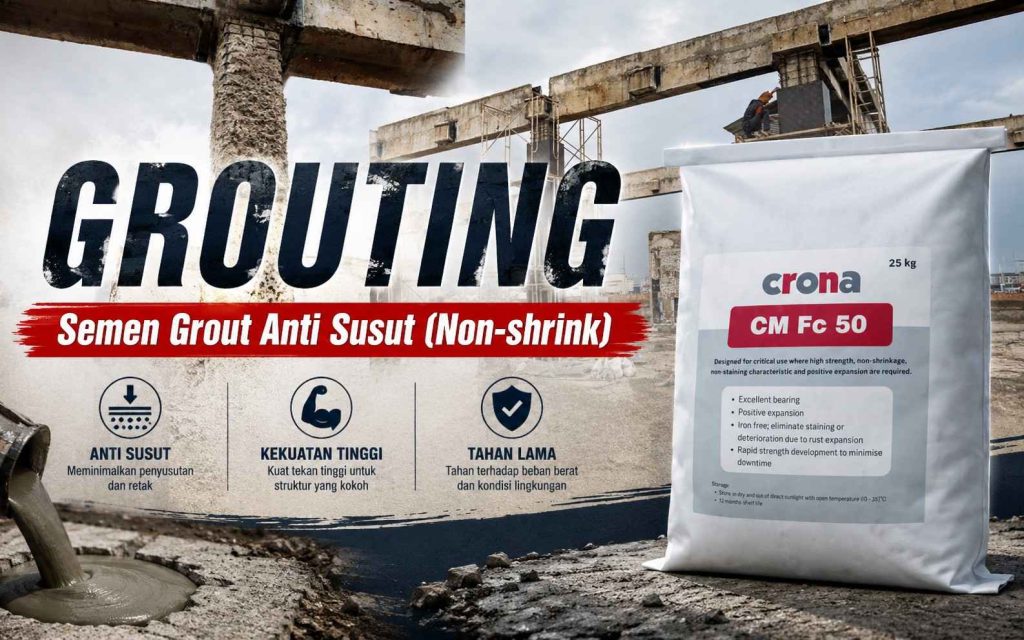 Grouting, Kenal Lebih Dekat dengan Semen Grouting Anti Susut