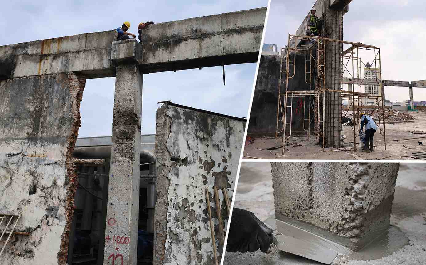 Grouting, semen grouting, non shrink grout,non shrink grouting, semen non shrink, grout non shrink, mortar grouting, semen grout beton, grouting beton, semen grouting berkekuatan tinggi, semen grouting non shrink, perbaikan kolom beton, perkuatan kolom beton, perbaikan struktur kolom beton, perbaikan beton retak, repair kolom beton, repair concrete column, perbaikan beton struktural, mortar perbaikan kolom beton, grouting untuk kolom beton, non shrink grout untuk kolom beton, grout untuk sambungan beton, grout untuk struktur beton, perbaikan beton rusak, memperkuat struktur beton, mengisi rongga beton, grout anti susut, semen grouting cepat mengeras, semen grout high strength, semen grouting untuk perbaikan kolom beton, non shrink grout untuk struktur beton, grout untuk memperkuat kolom beton, material perbaikan kolom beton, grout non shrink mutu tinggi, semen grouting anti susut, grout untuk mengisi celah beton, material repair beton struktural, semen grout untuk anchor bolt, solusi perbaikan kolom beton, harga semen grouting non shrink, produk non shrink grout terbaik, semen grouting untuk proyek gedung, Crona CM FC 50, Crona CM FC 50 grouting