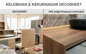 Kelebihan dan Kekurangan Decosheet Dibanding HPL