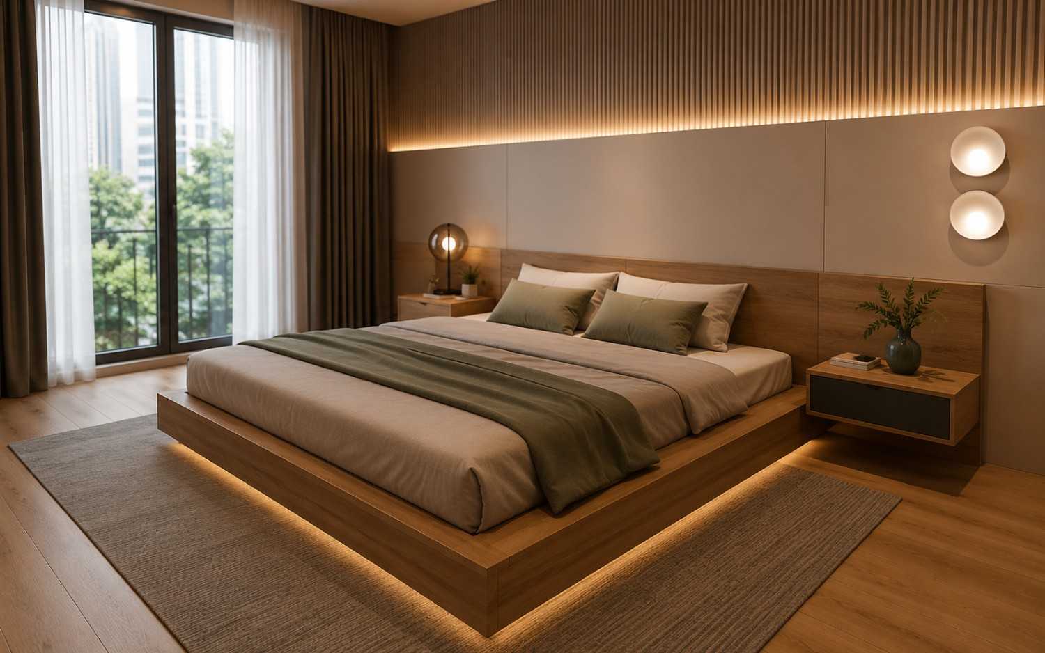 tatami bed, kamar japandi, japandi bed, HPL, pvc sheet, decosheet, veneer kayu, lem HPL, lem pvc sheet, lem decosheet, lem veneer kayu, lem waterbased, lem tidak bau, lem putih, japanese bed, lem crona wow, lem crona, crona