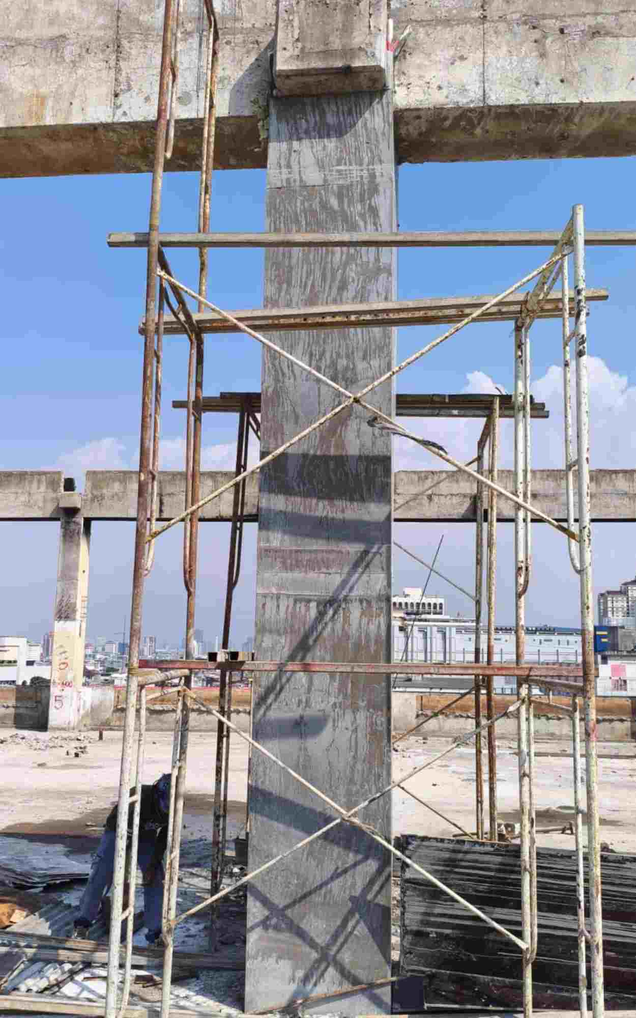 12c-100kb Non-shrink grout, grouting, perbaikan kolom beton, grout, Crona CM FC 50, semen grouting, grouting anti susut, semen kelas A