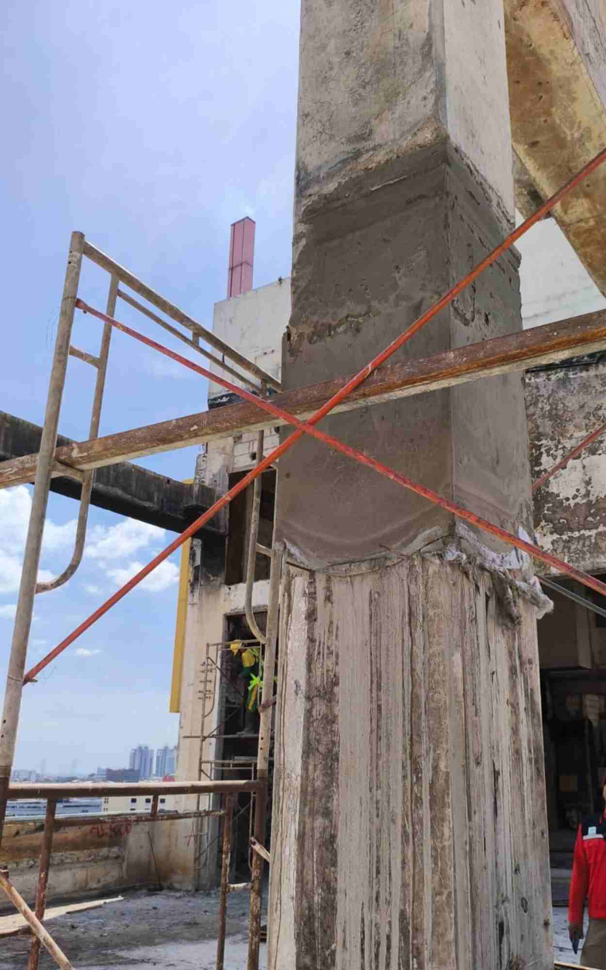 Non-shrink grout, grouting, perbaikan kolom beton, grout, Crona CM FC 50, semen grouting, grouting anti susut, semen kelas A Non-shrink grout, grouting, perbaikan kolom beton, grout, Crona CM FC 50, semen grouting, grouting anti susut, semen kelas A