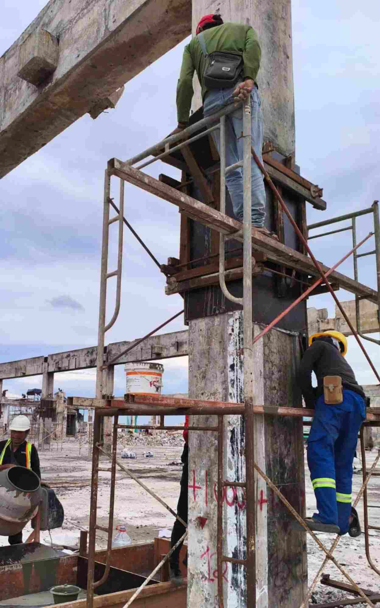 Non-shrink grout, grouting, perbaikan kolom beton, grout, Crona CM FC 50, semen grouting, grouting anti susut, semen kelas A Non-shrink grout, grouting, perbaikan kolom beton, grout, Crona CM FC 50, semen grouting, grouting anti susut, semen kelas A
