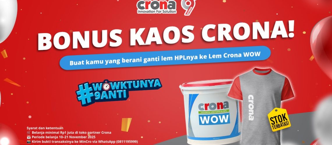 Gratis Kaos - Lem HPL, Crona WOW